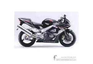 Aufkleber für Honda CBR900RR 2000 - Schwarz • Honda OEM-Aufkleber