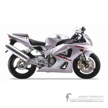 Honda CBR900RR 2001 - Silber - Accurate Silver Metallic