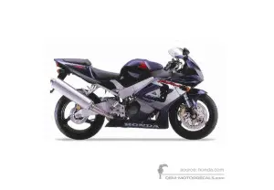 Naklejki do Honda CBR900RR 2001 - Niebieski • Honda Naklejki OEM