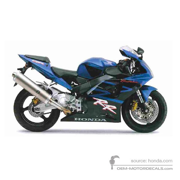 Decals for Honda CBR900RR 2003 - Blue • Honda OEM Decals