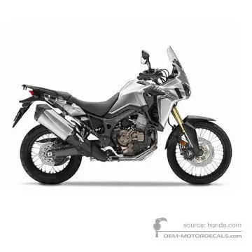 Honda CRF1000 AFRICA TWIN 2016 - Srebrny - Digital Silver Metallic