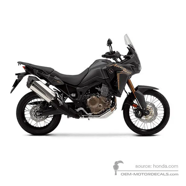 Honda CRF1000L AFRICA TWIN 2018 - Schwarz - Mat Ballistic Black Metallic