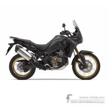 Honda CRF1000 AFRICA TWIN 2019 - Czarny - Mat Ballistic Black Metallic