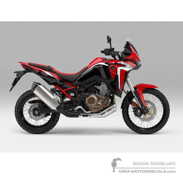 Aufkleber für Honda CRF1100 AFRICA TWIN 2020 - Rot • Honda OEM-Aufkleber