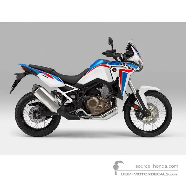 Honda CRF1100 AFRICA TWIN 2021 - Weiss - Pearl Glare White NHB53H (Tricolor)
