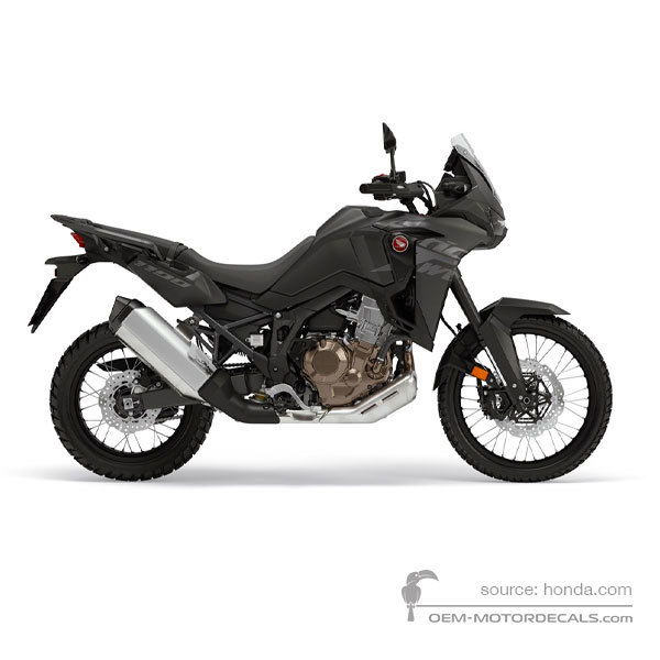 Decals for Honda CRF1100 AFRICA TWIN 2023 - Black • Honda OEM Decals