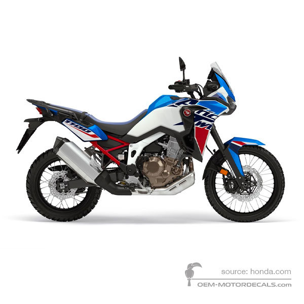 Naklejki do Honda CRF1100 AFRICA TWIN 2023 - Niebieski • Honda Naklejki OEM