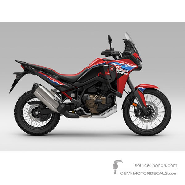 OEM Decals Honda CRF1100L AFRICA TWIN 2024 Red Original Stickers