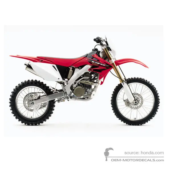 Honda CRF250X 2004 - Rood - Extreme Red