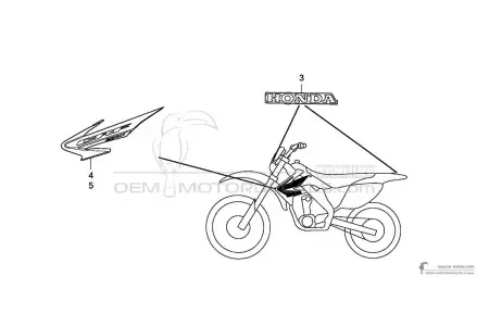 Honda CRF250X 2005 - Rot