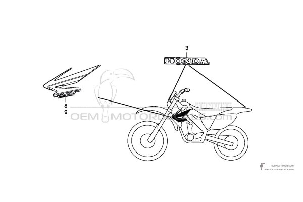 Honda CRF250X 2007 - Rosso