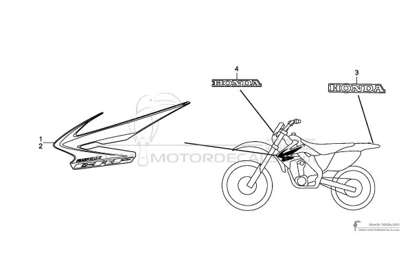 Honda CRF250X 2008 - Rosso