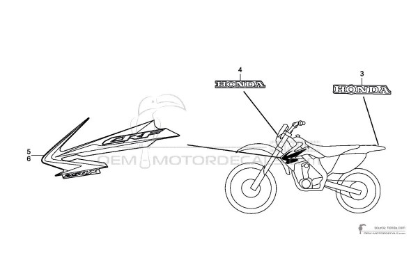 Honda CRF250X 2009 - Rood