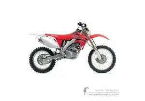 Autocollants pour Honda CRF2012X 2012 - Rouge • Honda Autocollants OEM