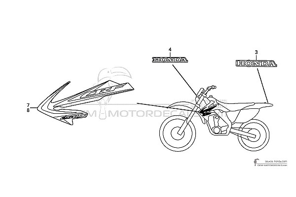 Honda CRF250X 2013 - Rot