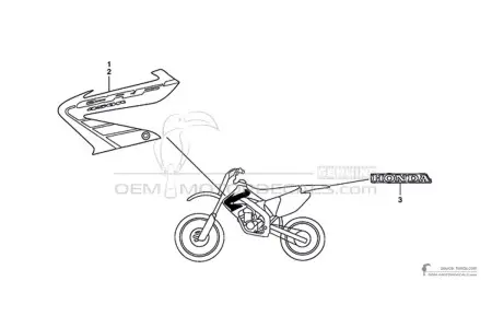 Honda CRF450R 2002 - Rood