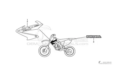 Honda CRF450R 2003 - Rood