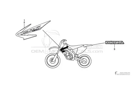 Honda CRF450R 2005 - Rood