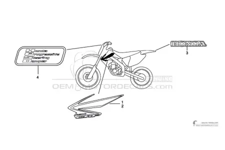 Honda CRF450R 2008 - Rood
