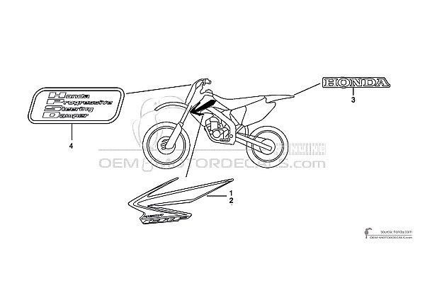 Honda CRF450R 2008 - Rosso