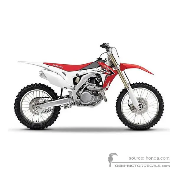 Honda CRF450R 2014 - Rosso - Extreme Red