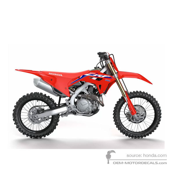 Decals for Honda CRF450R 2021 - Red • Honda OEM Decals
