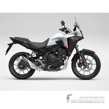 Honda NX500 2024 - Wit - Pearl Horizon White