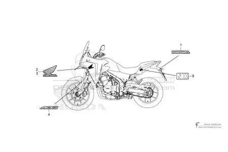 Honda NX500 2024 - Negro