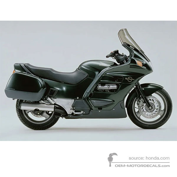 Autocollants pour Honda ST1100 PAN EUROPEAN 1992 - Vert • Honda Autocollants OEM