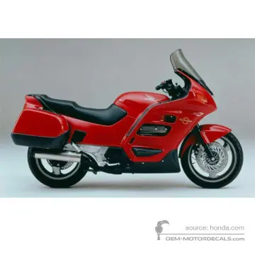 Honda ST1100 PAN EUROPEAN 1992 - Rosso - Candy Glory Red