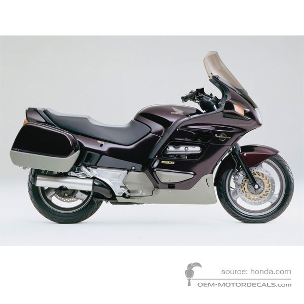 Decals for Honda ST1100 ABS PAN EUROPEAN 1994 - Purple • Honda OEM Decals
