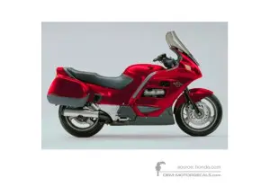 Autocollants pour Honda ST1100 PAN EUROPEAN 1995 - Rouge • Honda Autocollants OEM