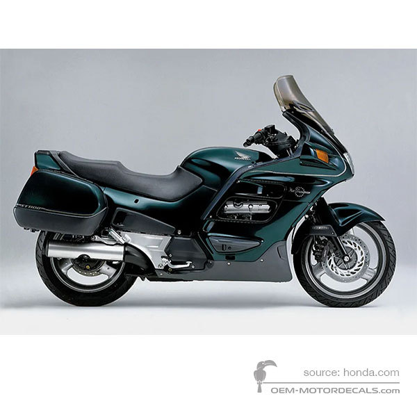 Decals for Honda ST1100 ABS PAN EUROPEAN 1998 - Green • Honda OEM Decals