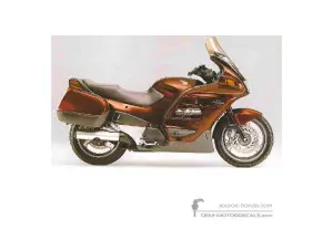 Decals for Honda ST1100 ABS PAN EUROPEAN 1998 - Red • Honda OEM Decals