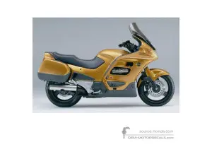 Stickers voor Honda ST1100 ABS PAN EUROPEAN 50TH Anniversary 1999 - Goud • Honda OEM Stickers