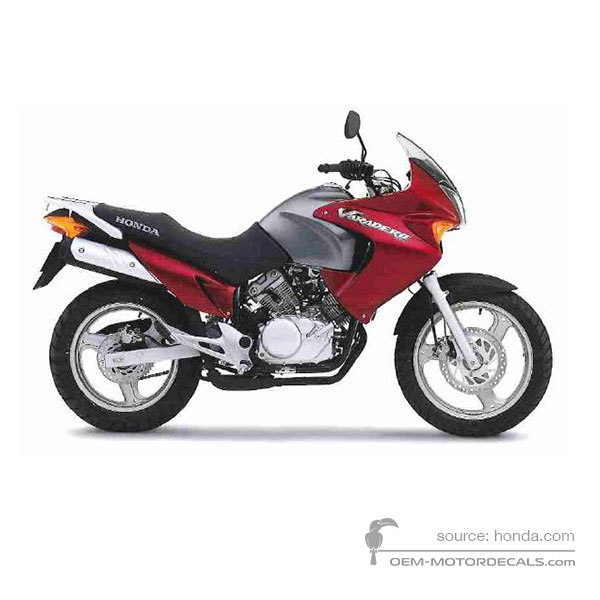 Pegatinas para Honda XL125V VARADERO 2005 - Rojo • Honda Pegatinas OEM