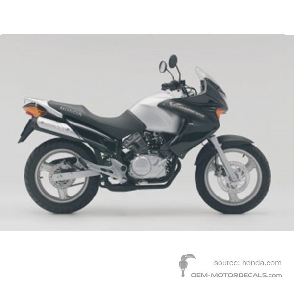 Decals for Honda XL125V VARADERO 2007 - Black • Honda OEM Decals