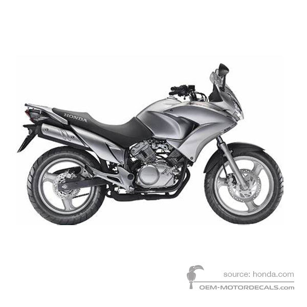 Decals for Honda XL125V VARADERO 2008 - Gray • Honda OEM Decals
