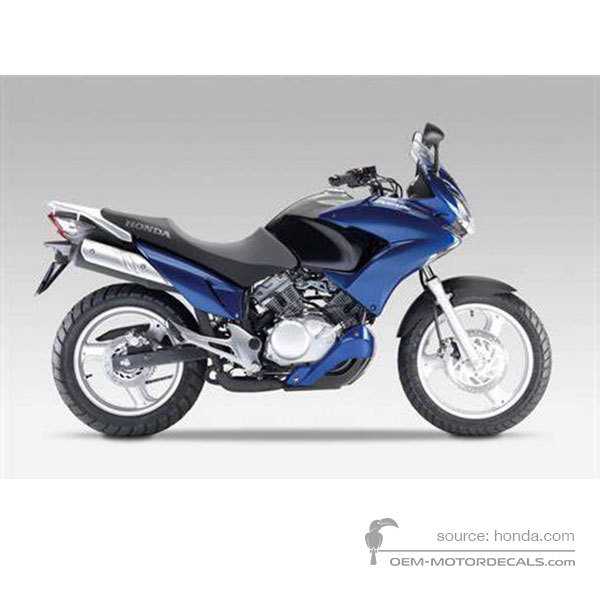 Decals for Honda XL125V VARADERO 2009 - Blue • Honda OEM Decals