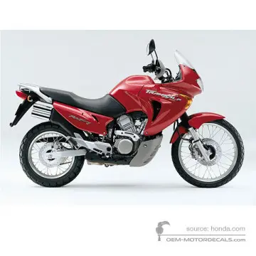 Honda XL650V TRANSALP 2000 - Rosso - Rich Red Metallic