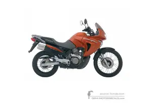 Decals for Honda XL650V TRANSALP 2005 - Orange • Honda OEM Decals