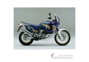 Decals for Honda XRV750 AFRICA TWIN 1993 - Green • Honda OEM Decals