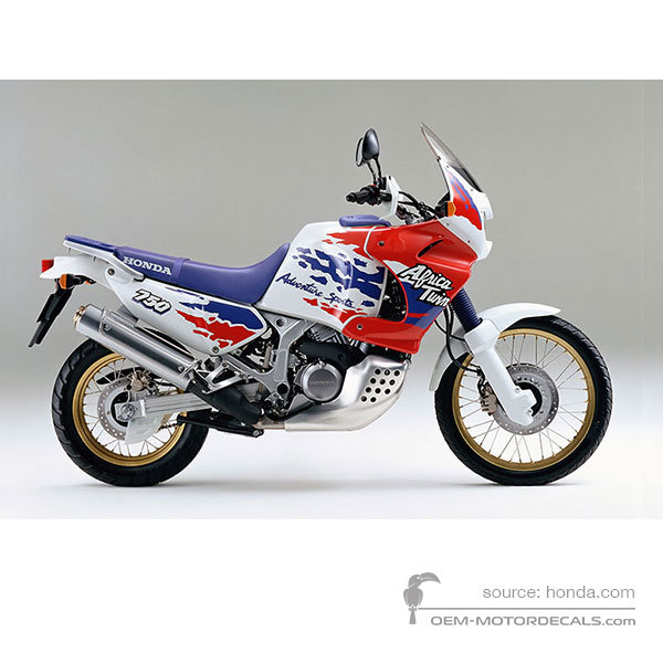 Naklejki do Honda XRV750 AFRICA TWIN 1994 - Biały • Honda Naklejki OEM