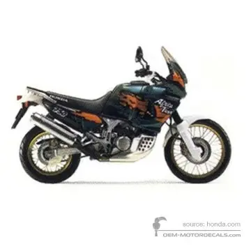 Honda XRV750 AFRICA TWIN 1995 - Verde - Tasmania Green Metallic