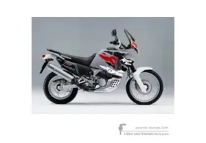 Decals for Honda XRV750 AFRICA TWIN 1996 - Silver • Honda OEM Decals