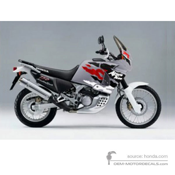 Naklejki do Honda XRV750 AFRICA TWIN 1996 - Srebrny • Honda Naklejki OEM