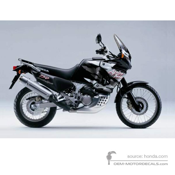 OEM Decals Honda XRV750 AFRICA TWIN 1999 Black Original Stickers