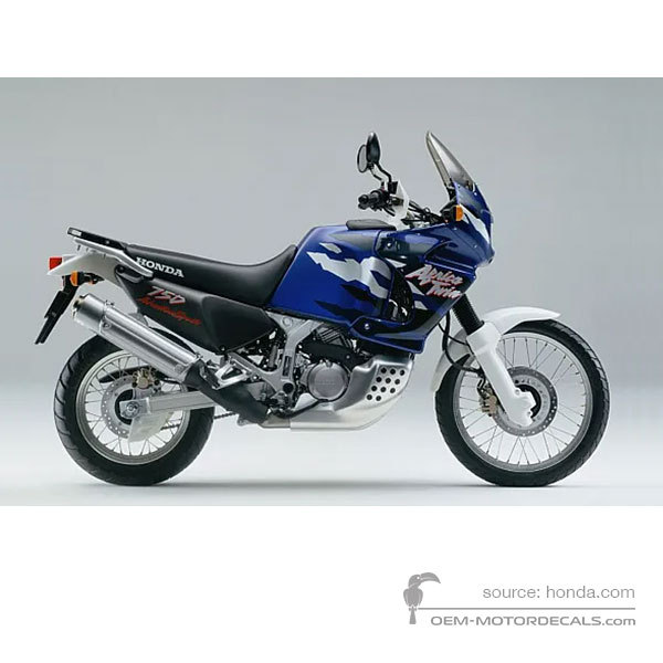Adesivi per Honda XRV750 AFRICA TWIN 1999 - Blu • Honda Adesivi OEM