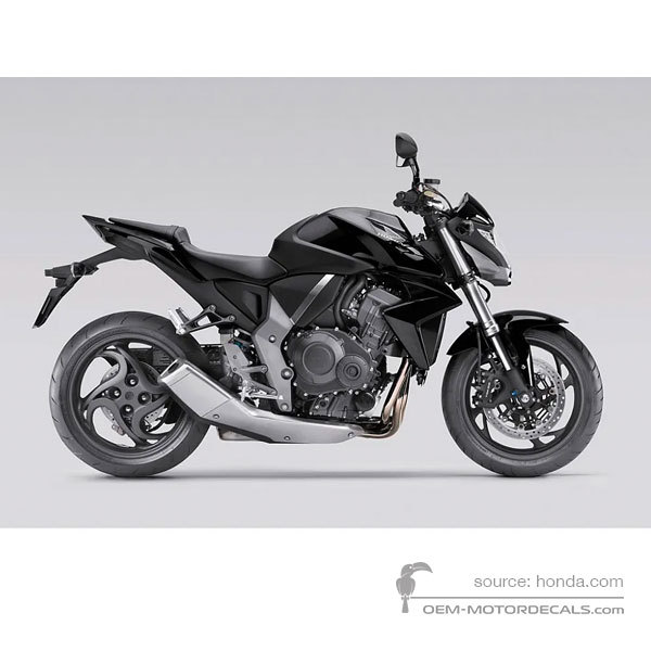 Adesivi per Honda CB1000R 2011 - Nero • Honda Adesivi OEM