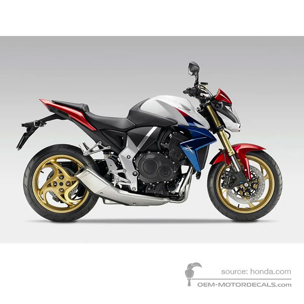 Naklejki do Honda CB1000R 2011 - Biały • Honda Naklejki OEM